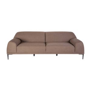 Featuring a taupe coloured 2,5-seater with metal legs