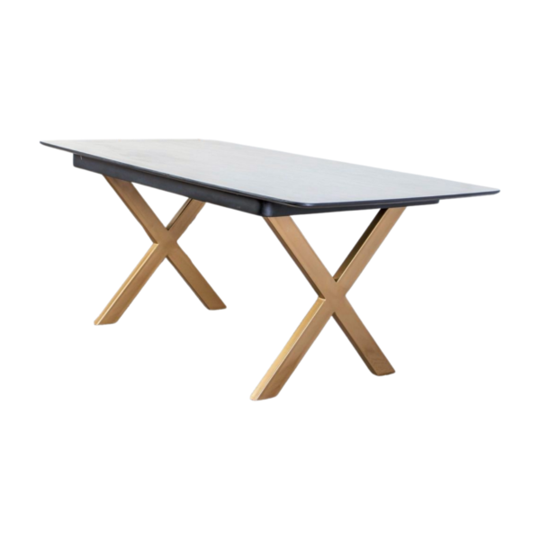 6 Seater Dining Table Golden Leg (Table Only)