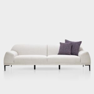 white 3 seater sofa